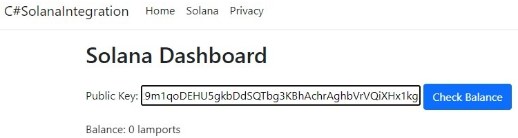 Click on check balance